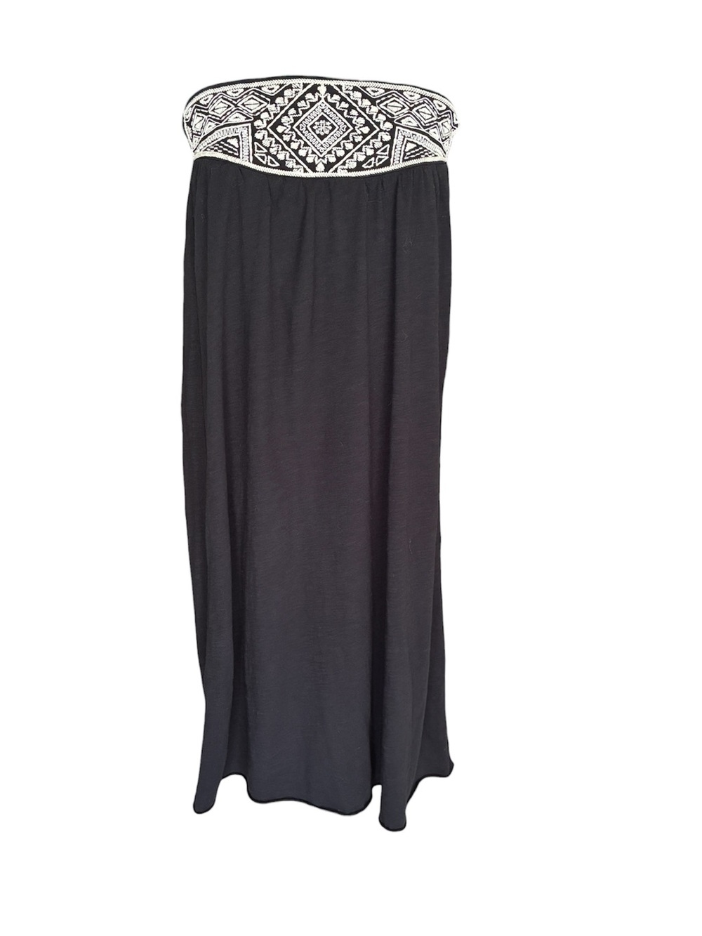 American Eagle Women's Black Embroidered Midi Dress Size Small